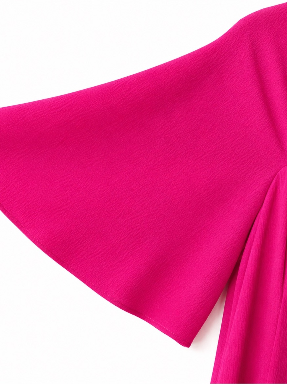 Black Halo ✨ Coralia A-line Dress| Prominent Tie-neck Detail| Vibrant Pink - Picture 4 of 14